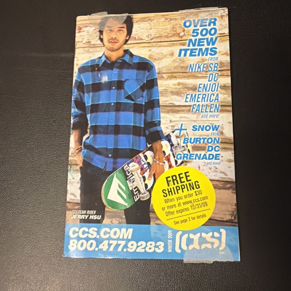 CCS Skateboarding Magazine Catalog California Cheap Skates vtg y2k 2006 holiday